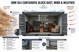 How sea containers protect against weather