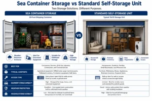 Sea Container Vs Standard Self Storage